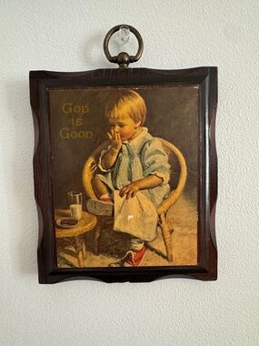 James Ingwersen vintage reproduction entitled "Gretchen" wall plaque